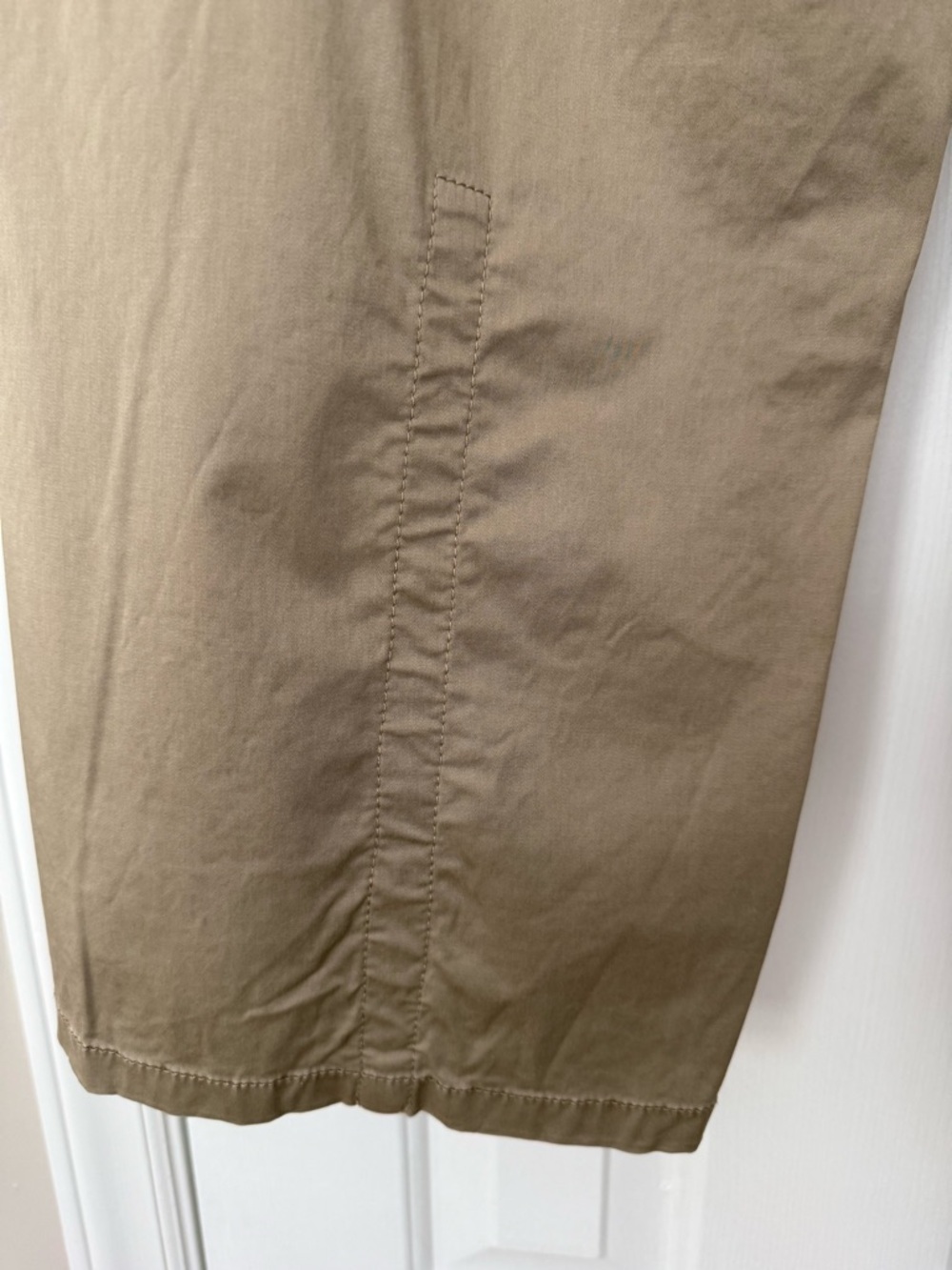 Tibi | Garment Dyed Silky Cotton Sid Chino Pant | Size 27S | Acorn - Picture 7 of 16